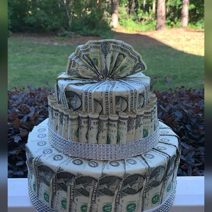 Custom Money Cake