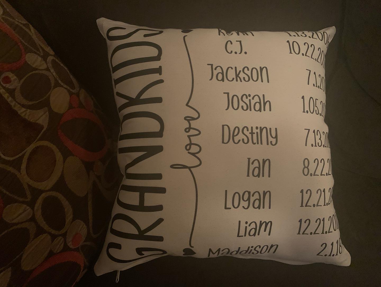 Personalized Family Pillows