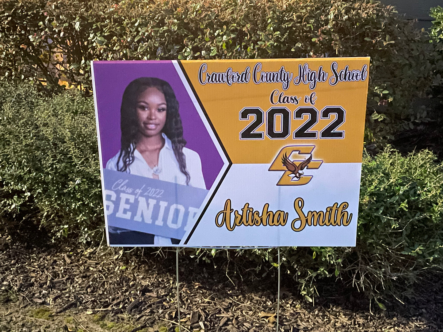 Custom Graduation Yard Sign