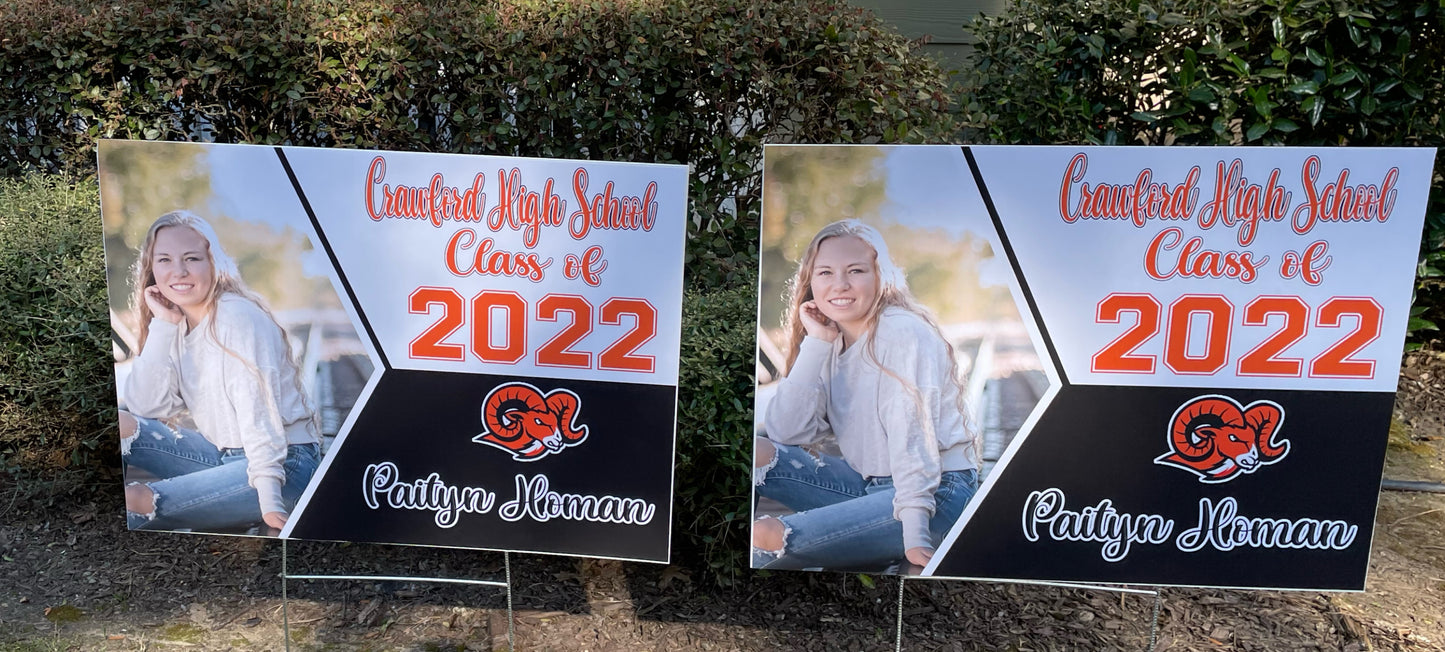 Custom Graduation Yard Sign