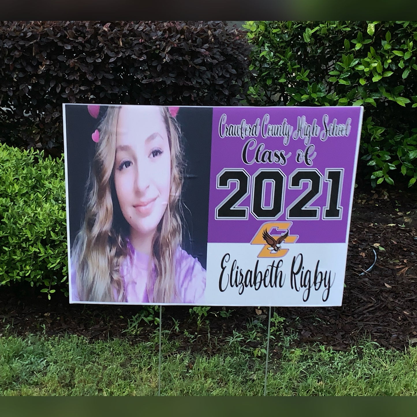 Custom Graduation Yard Sign