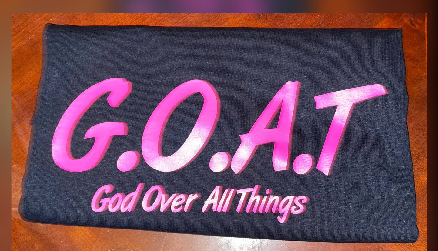 GOAT GOD OVER ALL THINGS TSHIRT