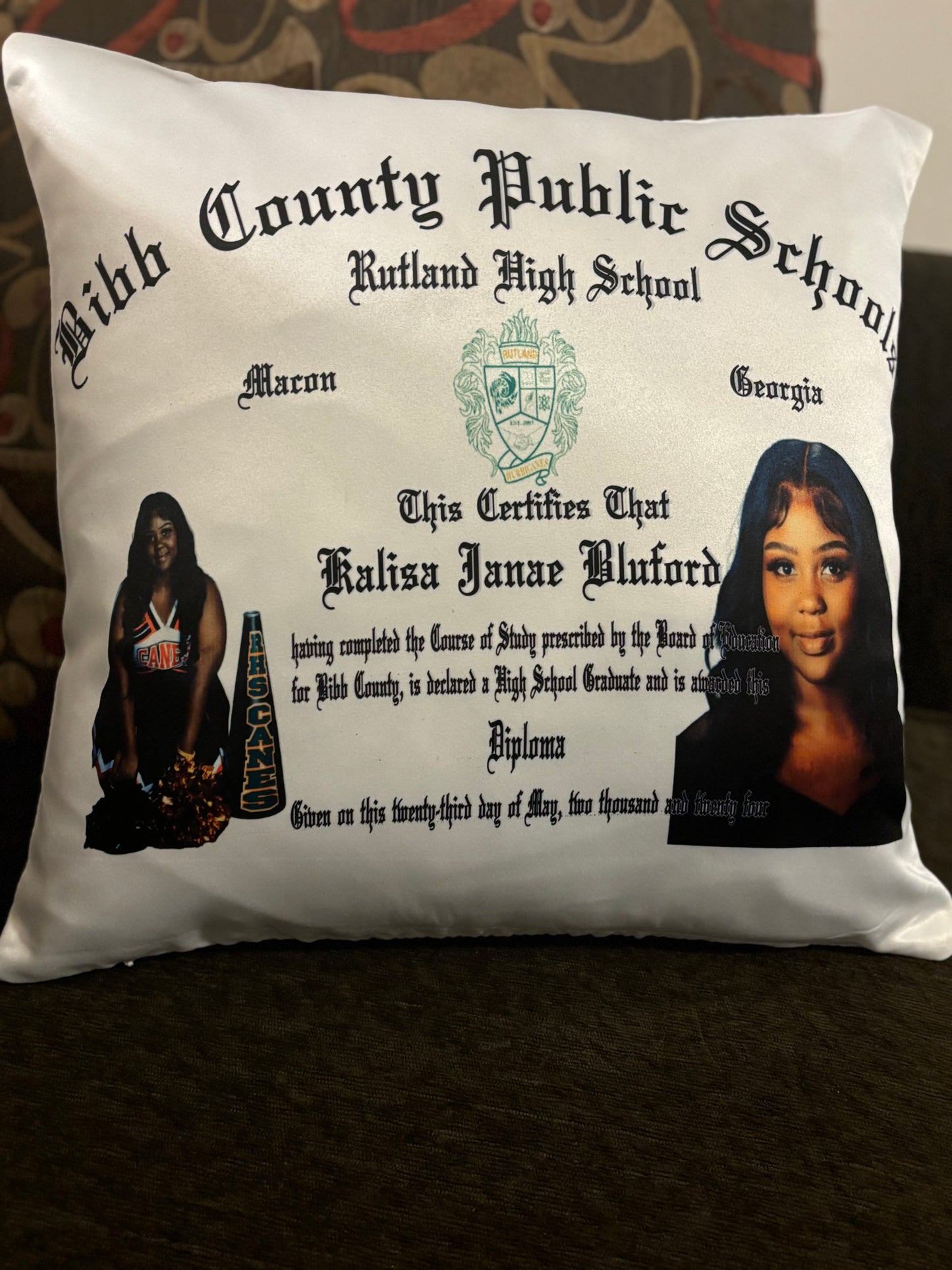 Personalized Diploma Pillow