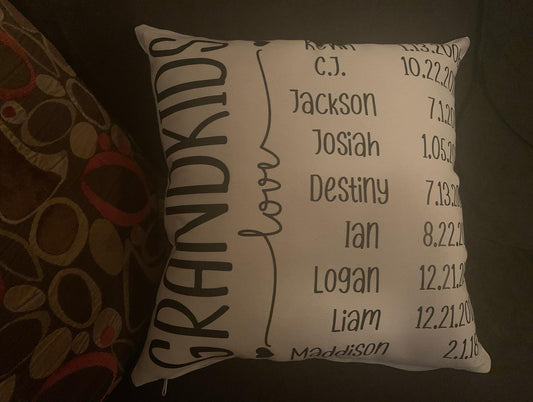 Personalized Family Pillows