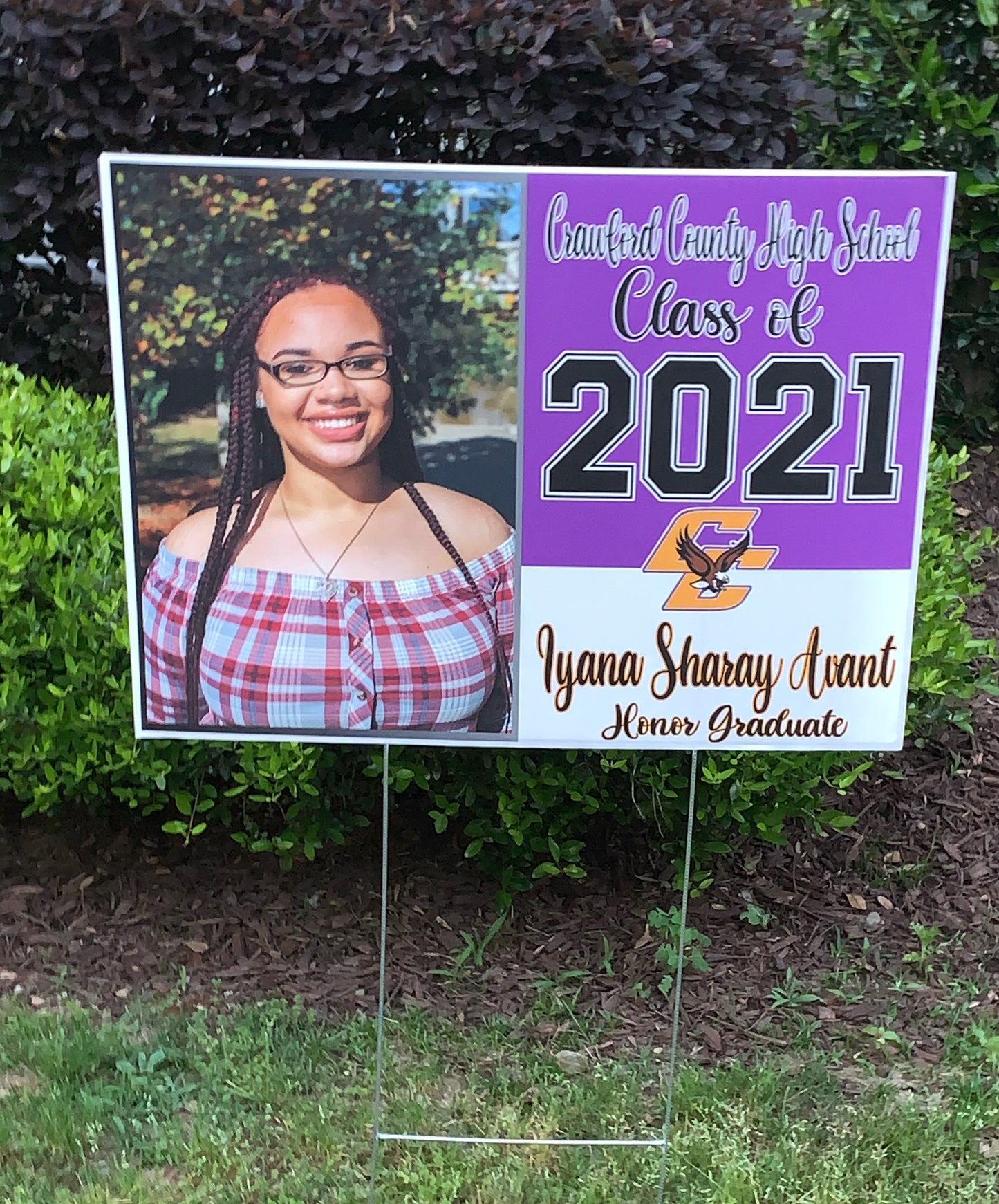Custom Graduation Yard Sign