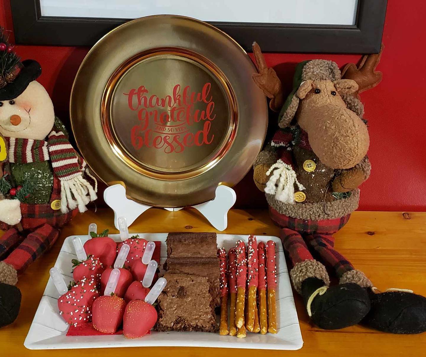 Personalized and Holiday Charger plates