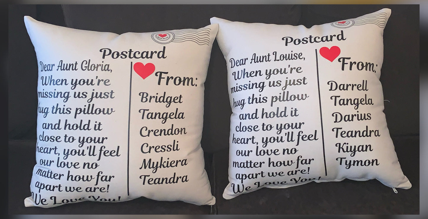 Personalized Family Pillows