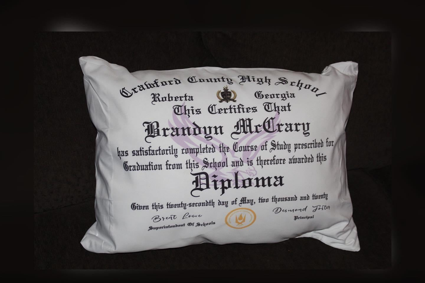Personalized Diploma Pillow